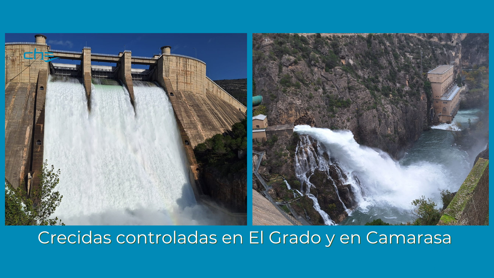 Imagen noticia - Crecidas controladas desde los embalses de Camarasa (Lleida) y de El Grado (Huesca)